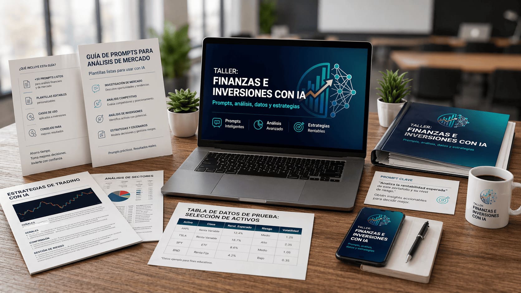 Jorge Marquetti explicando el Taller de Finanzas e Inversiones con IA